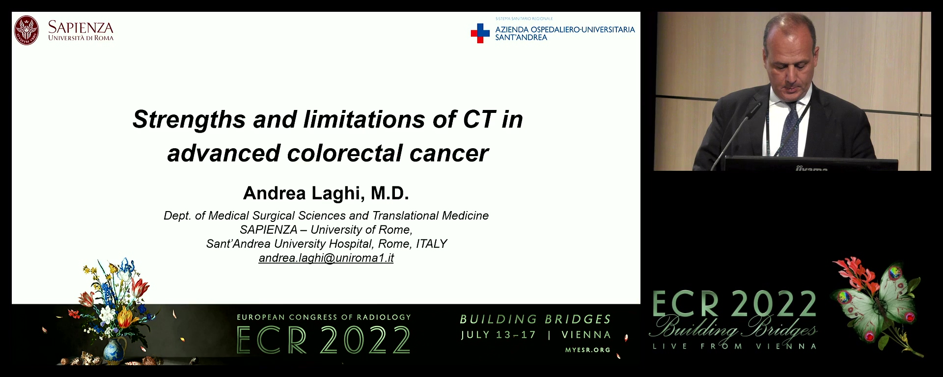 Strengths and limitations of CT in advanced colorectal cancer - Andrea Laghi, Rome / IT