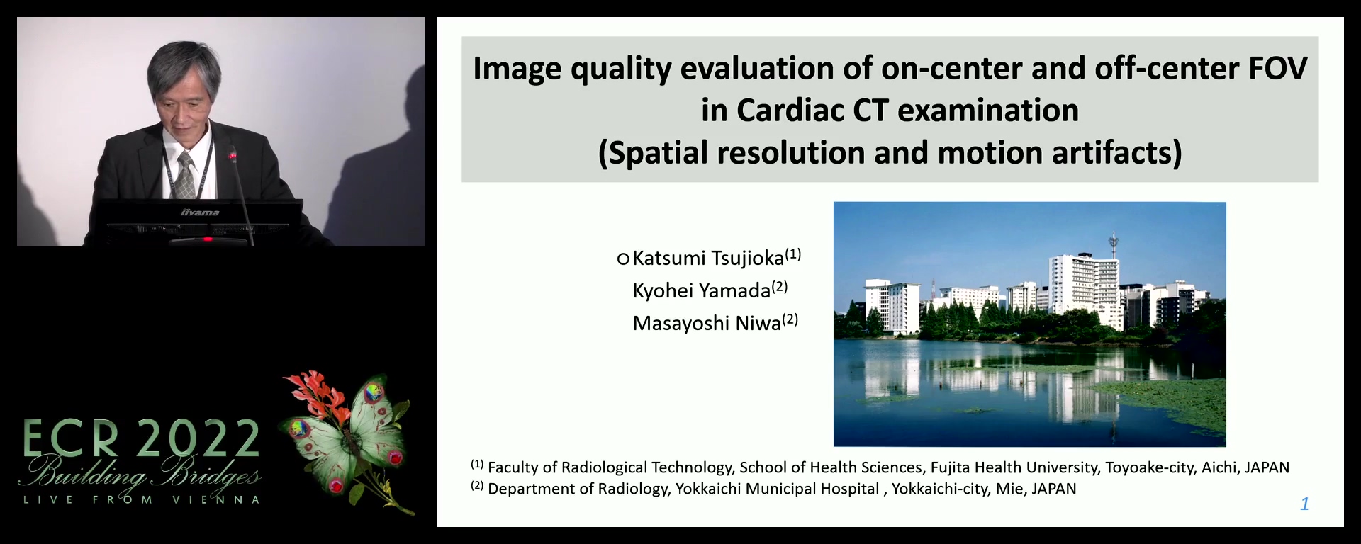 Image quality evaluation of on-centre and off-centre FOV in cardiac CT examination (spatial resolution and motion artifacts) - Katsumi Tsujioka, Toyota-City  Aichi / JP