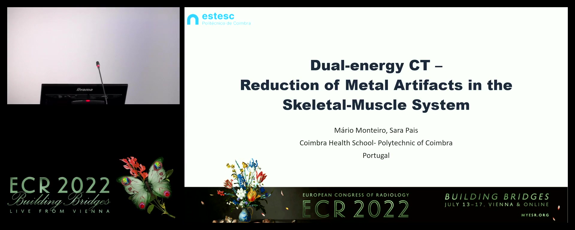 Dual-energy CT: reduction of metal artifacts in the skeletal-muscle system - Mário Monteiro, COIMBRA / PT