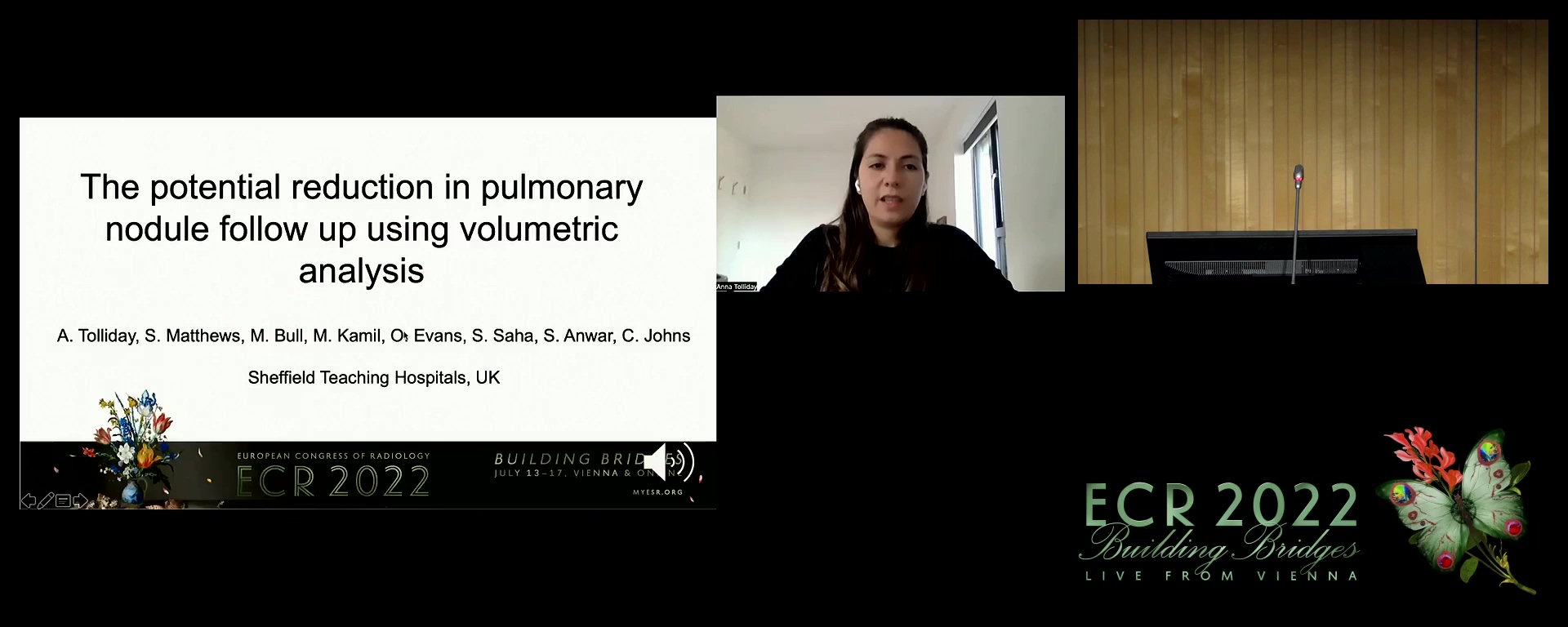 The potential reduction in nodule follow up using volumetric analysis - Anna Tolliday, Sheffield / UK