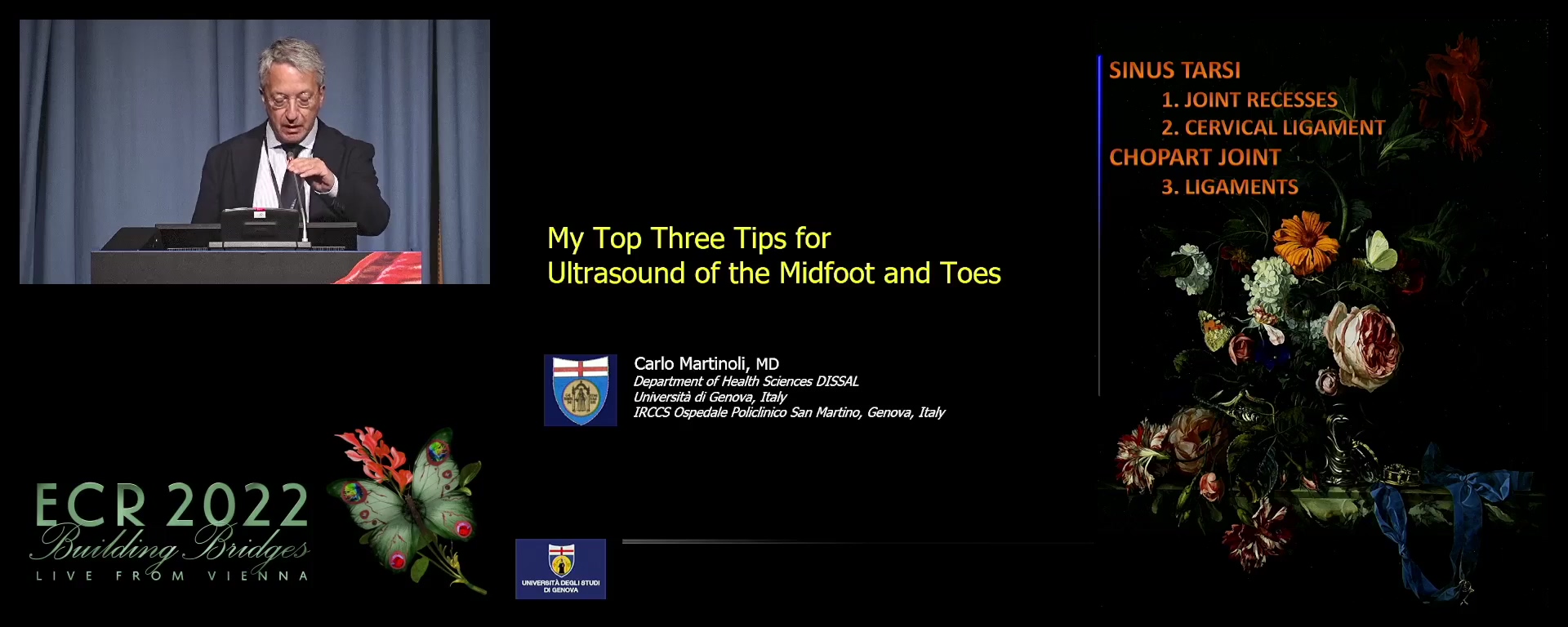 My top three tips for ultrasound of the midfoot and toes - Carlo Martinoli, Genoa / IT