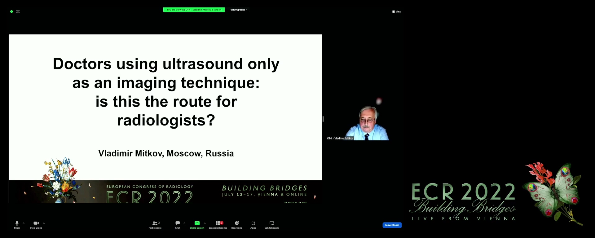 Doctors using ultrasound only as an imaging technique: is this the route for radiologists? - Vladimir Mitkov, Moscow / RU