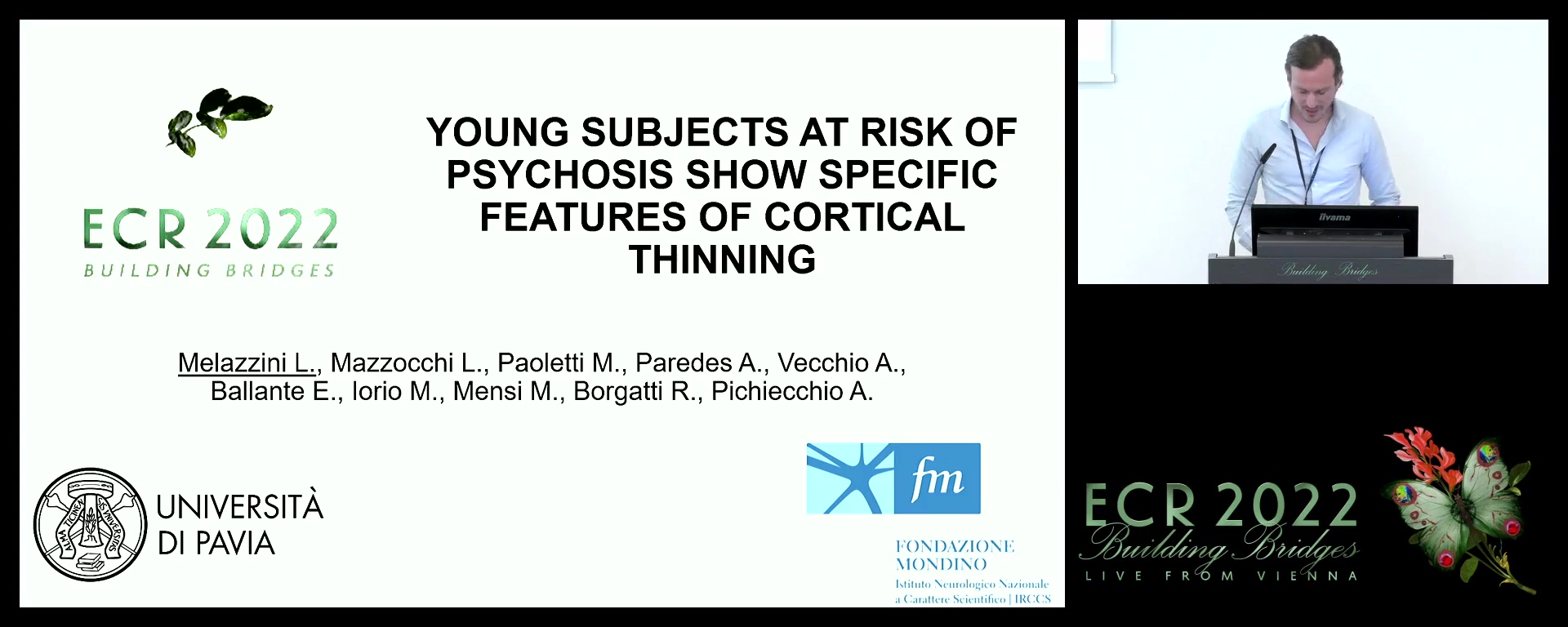 Young subjects at risk of psychosis show specific features of cortical thinning