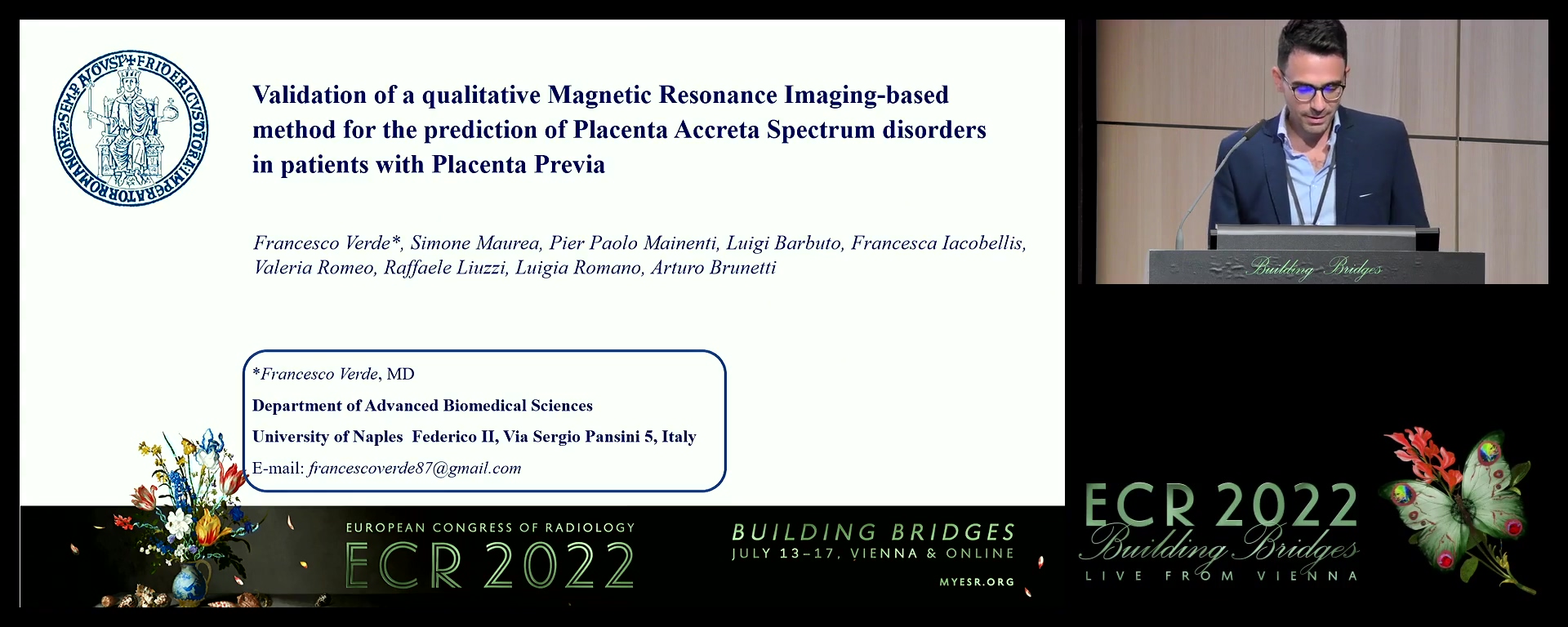 Validation of a qualitative magnetic resonance imaging-based method to predict placenta accreta spectrum disorders in patients with placenta previa - Francesco Verde, Sant'Antimo / IT