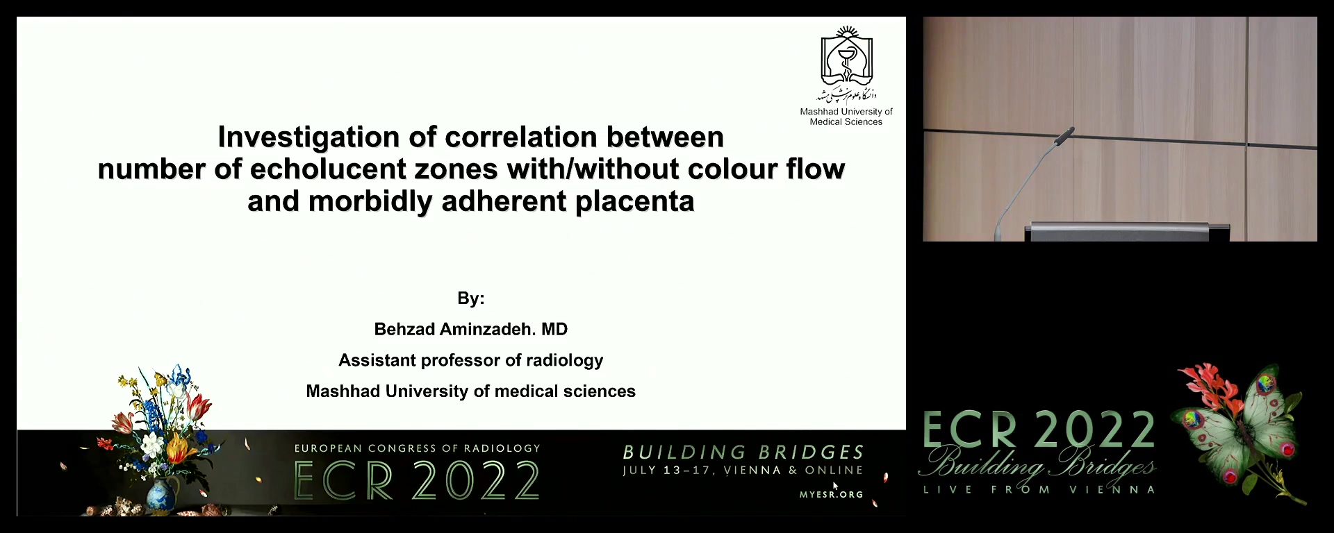 Investigation of correlation between number of echolucent zones with/without colour flow and morbidly adherent placenta - Behzad Aminzadeh, Mashhad / IR