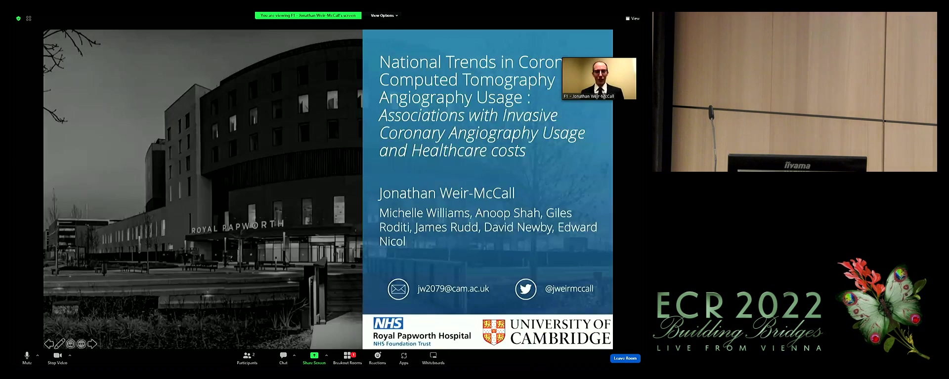 National trends in coronary computed tomography angiography usage: associations with invasive coronary angiography usage and healthcare costs - Jonathan R. Weir-Mccall, Cambridge / UK