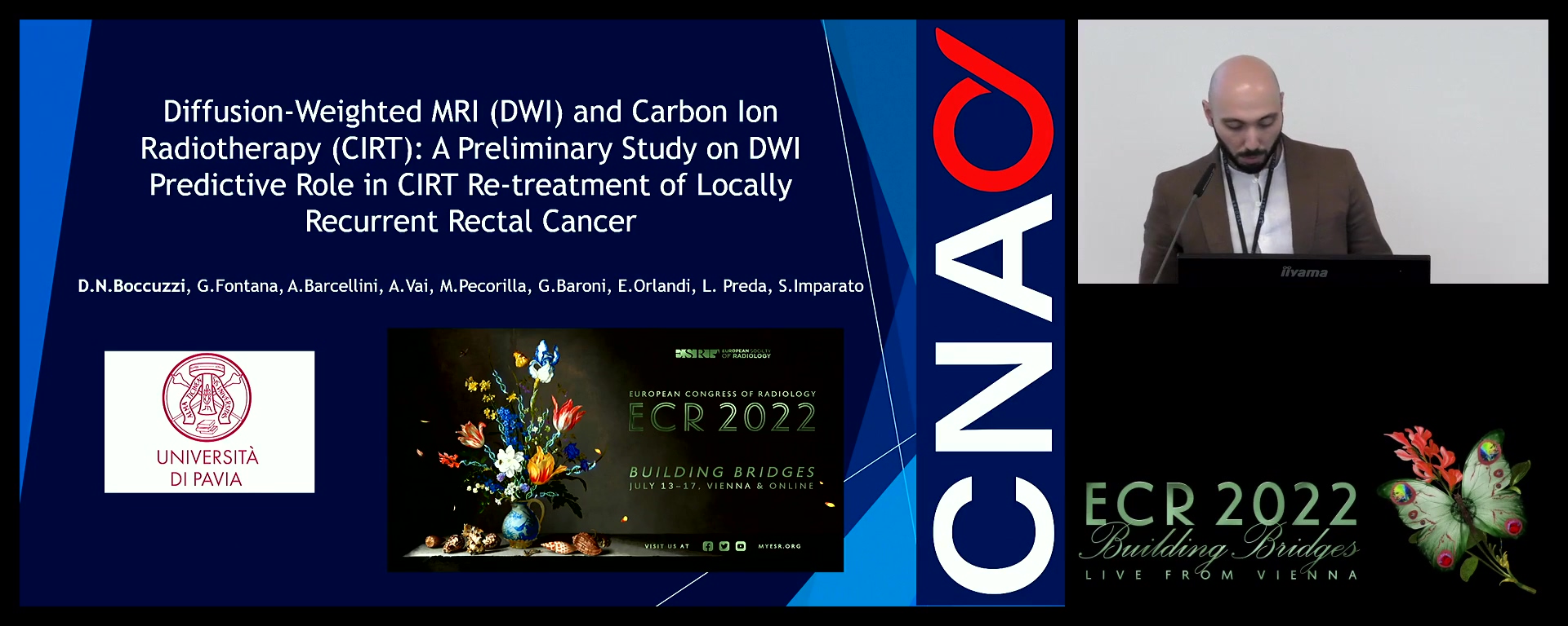 Diffusion weighted MRI (DWI) and carbon ion radiotherapy (CIRT): a preliminary study on DWI predictive role in CIRT re-treatment of locally recurrent rectal cancer - Dario Nicola Boccuzzi, Como / IT