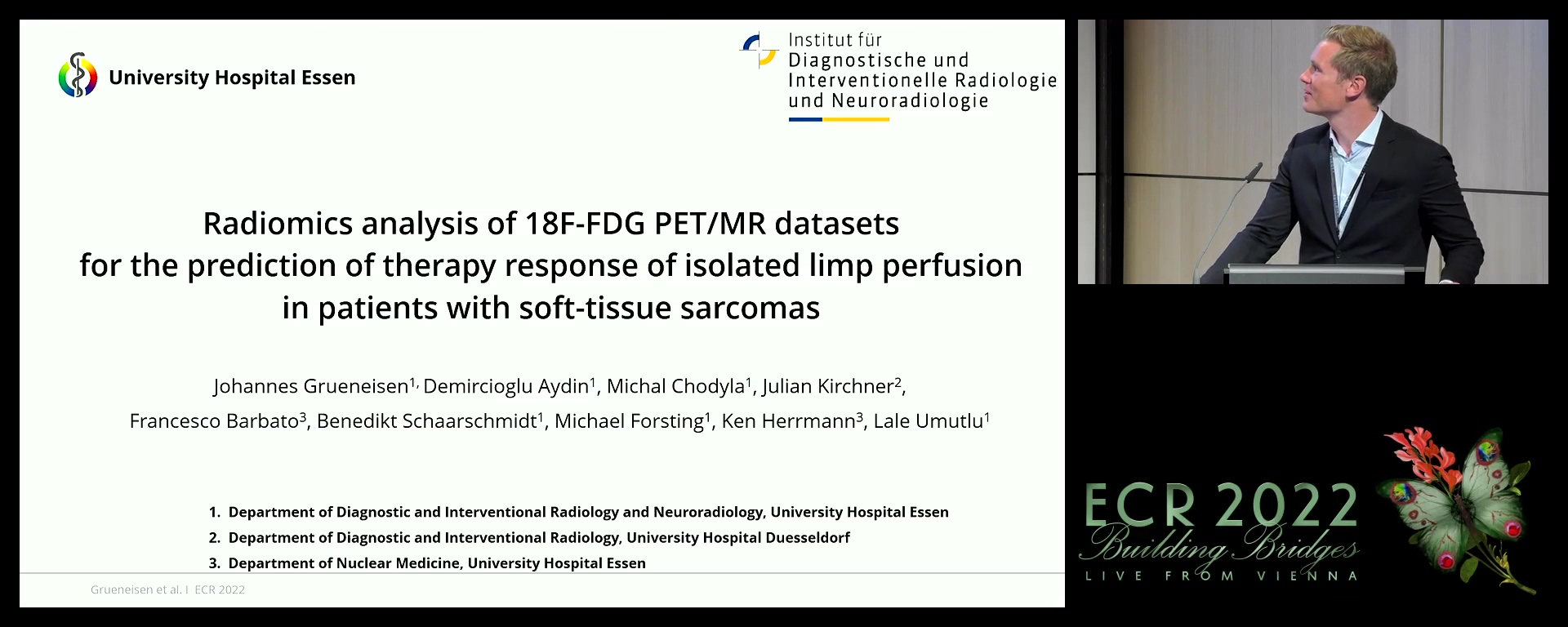 Machine learning and radiomics analysis of 18F-FDG PET/MR datasets for the prediction of therapy response of isolated limp perfusion in patients with soft-tissue sarcomas