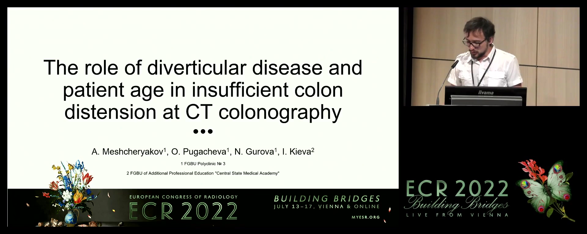 The role of diverticular disease and patient age in insufficient colon distension at CT colonography - Andrey Meshcheryakov, Moscow / RU