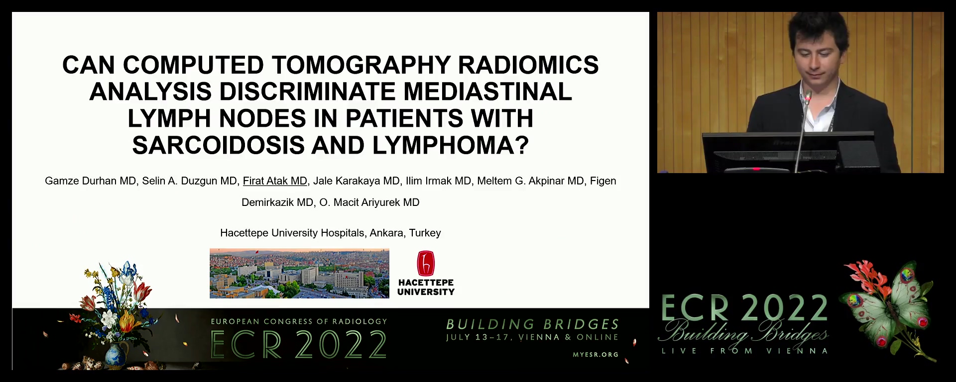 Can computed tomography radiomics analysis discriminate the mediastinal lymph nodes in patients with sarcoidosis and lymphoma - Firat Atak, Ankara / TR