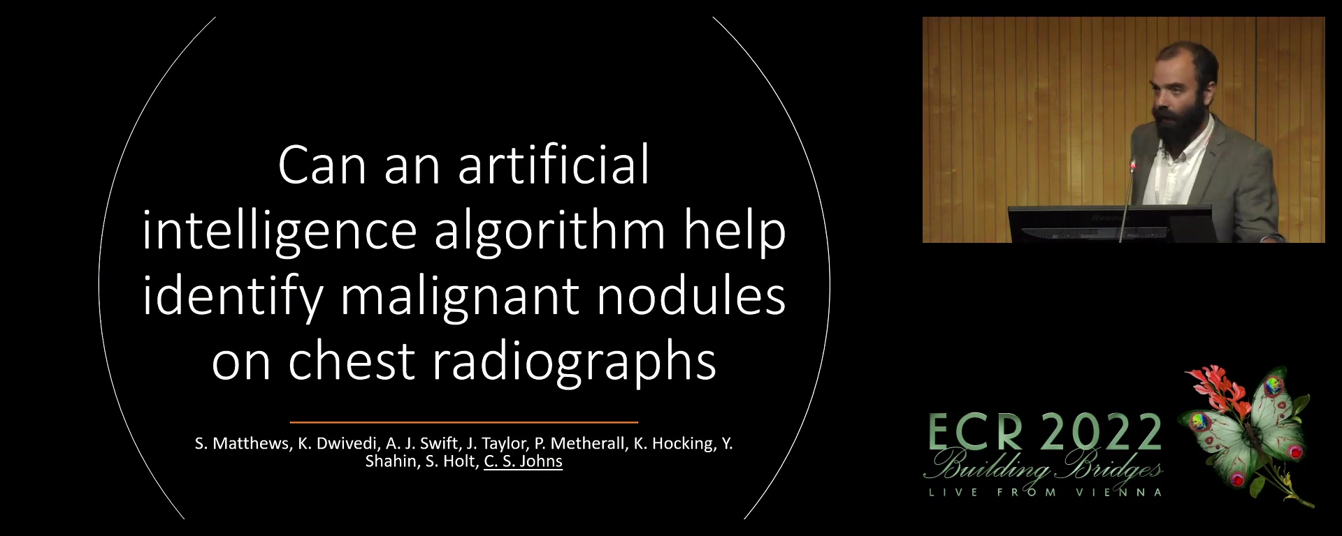 Can an artificial intelligence algorithm help identify malignant nodules on chest radiographs - Chris Johns, Sheffield / UK