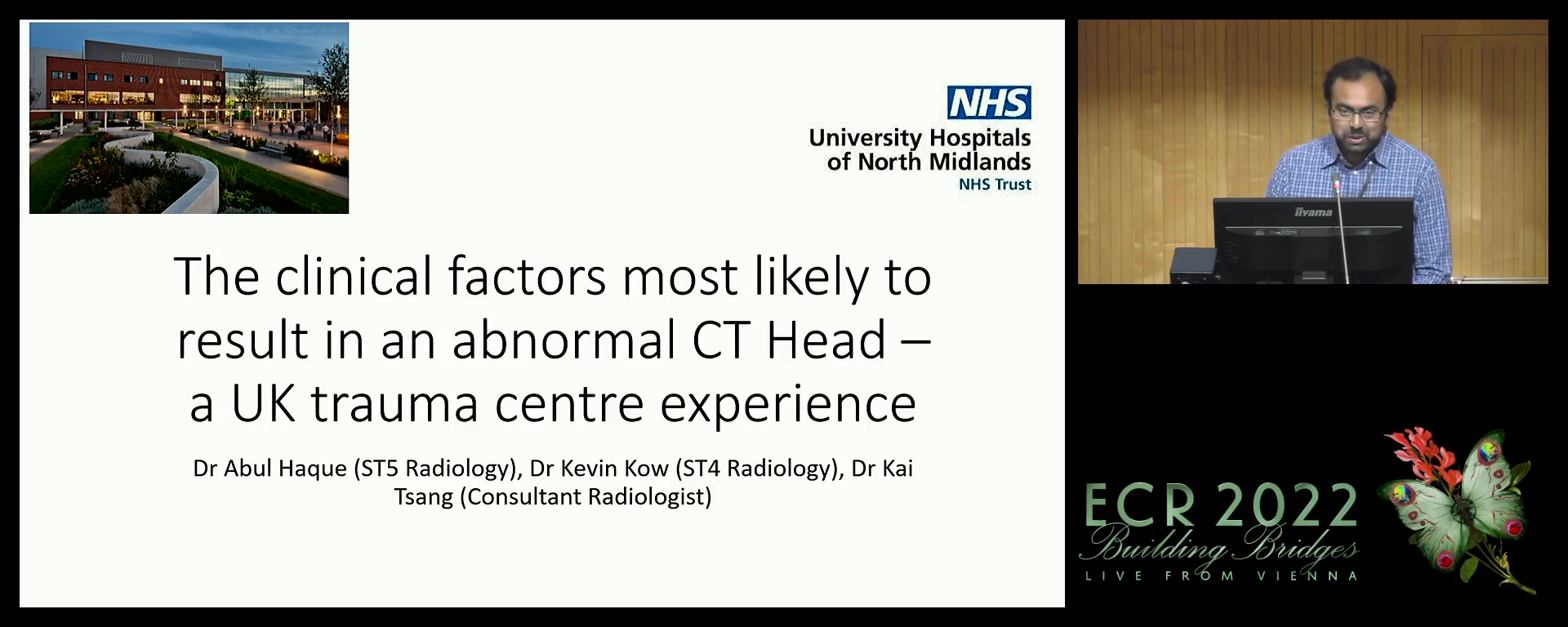 The clinical factors most likely to result in an abnormal CT head – a UK trauma centre experience - Abul Haque, Stoke-On-Trent / UK