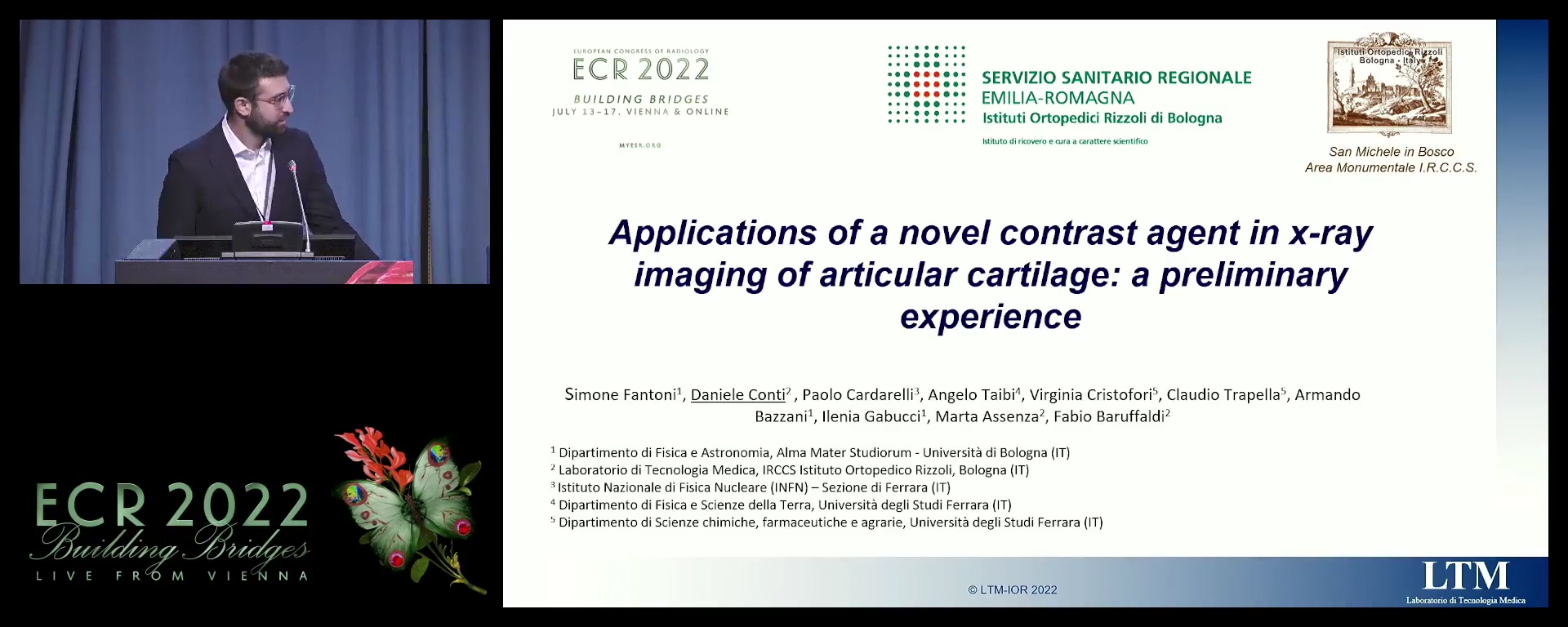 Applications of a novel contrast agent in x-ray imaging of articular cartilage: a preliminary experience - Daniele Conti, Bologna / IT