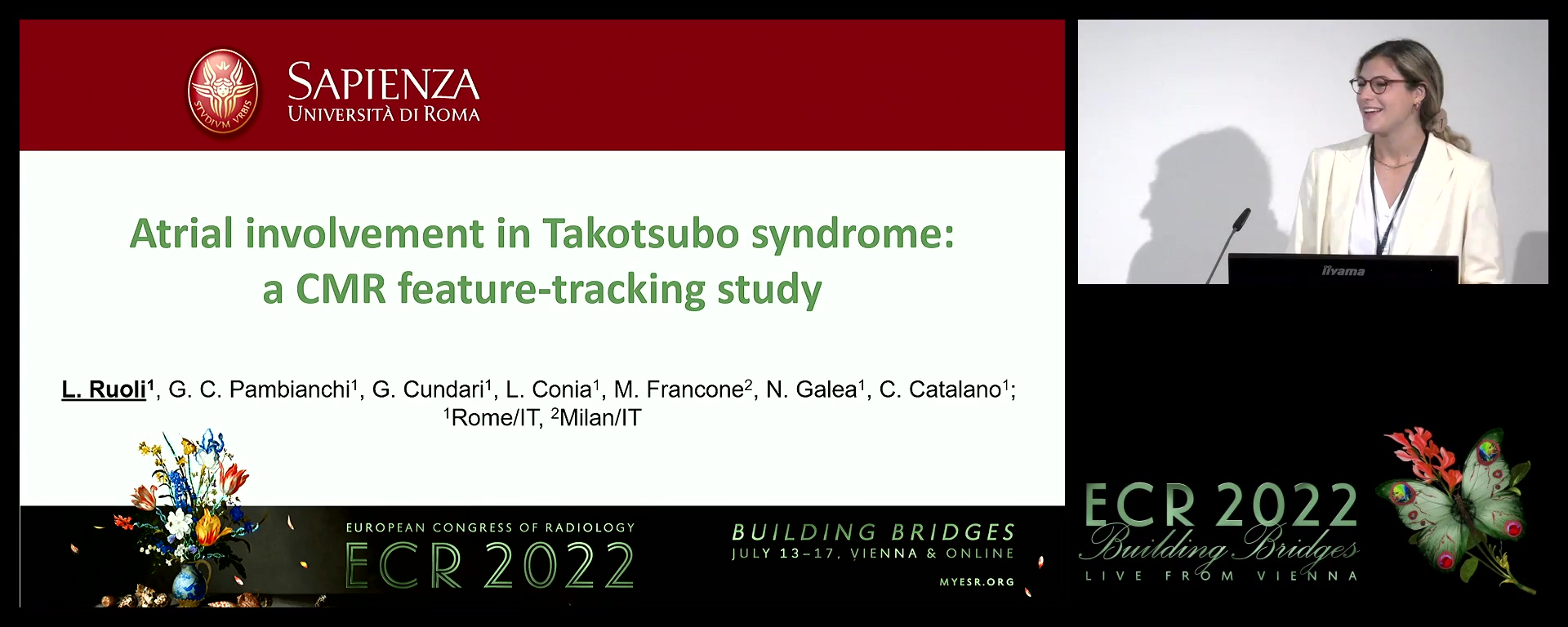 Atrial involvement in Takotsubo syndrome: a CMR feature-tracking study - Letizia Ruoli, Roma / IT