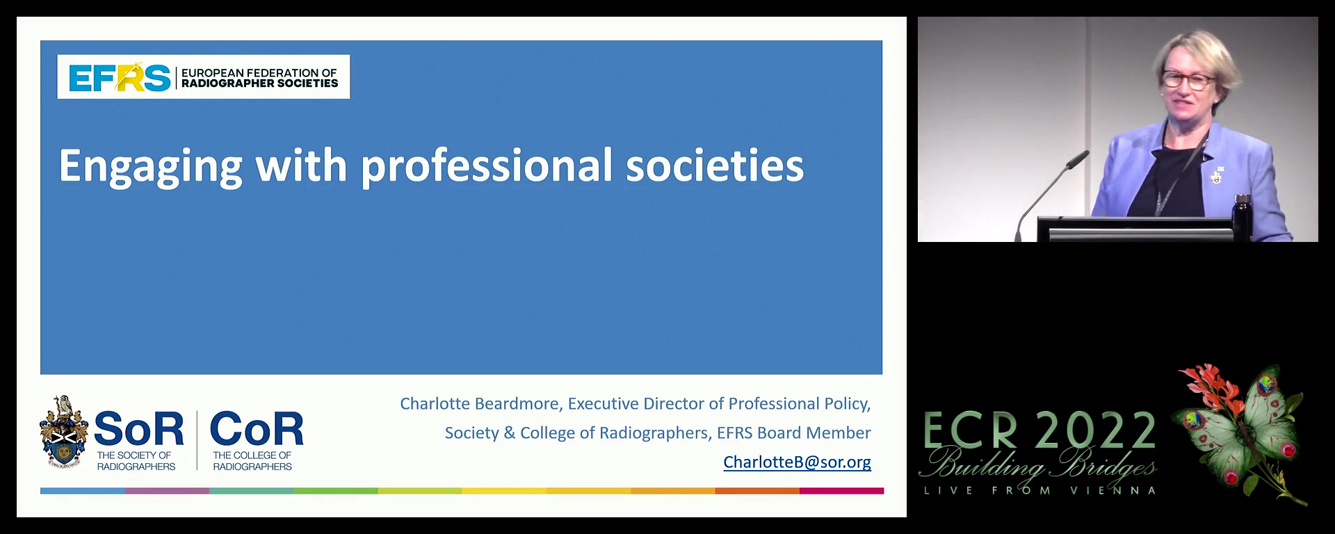 Engaging with professional societies - Charlotte Beardmore, London / UK