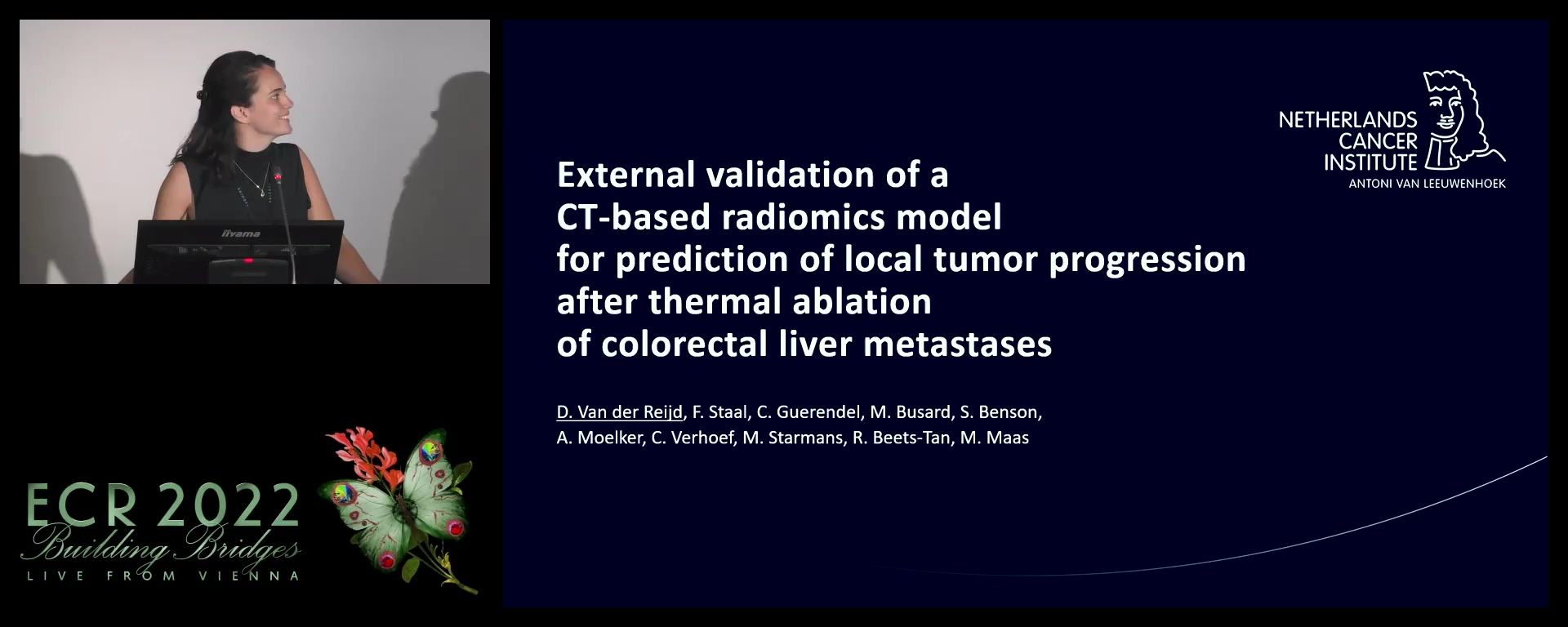 External validation of A CT-based radiomics model for prediction of local tumour progression after thermal ablation In colorectal liver metastases - Denise van der Reijd, Amsterdam / NL