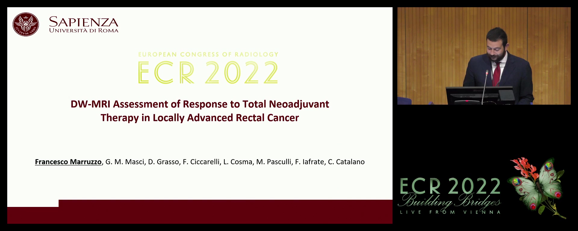 DW-MRI assessment of response to total neoadjuvant therapy in locally advanced rectal cancer - Francesco Marruzzo, Rome / IT