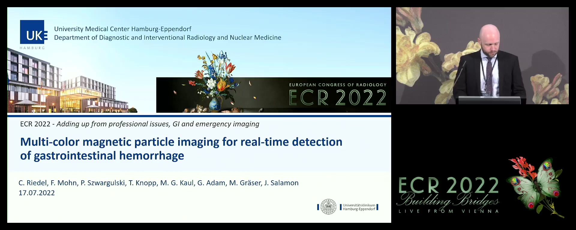 Multi-colour magnetic particle imaging for real-time detection of gastrointestinal hemorrhage - Christoph Riedel, Hamburg / DE
