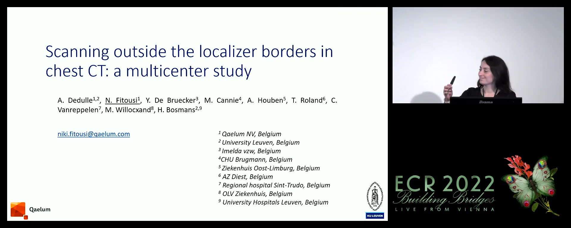 Scanning outside the localiser borders in chest CT: a multicentre study - Niki Fitousi, Leuven / BE