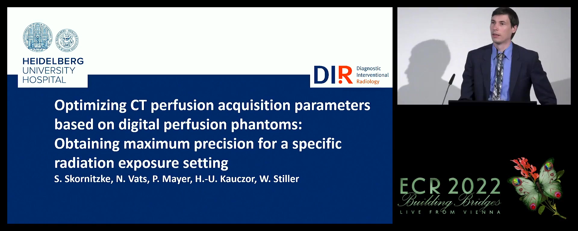 Optimising CT perfusion acquisition parameters based on digital perfusion phantoms: obtaining maximum precision for a specific radiation exposure setting - Stephan Skornitzke, Heidelberg / DE
