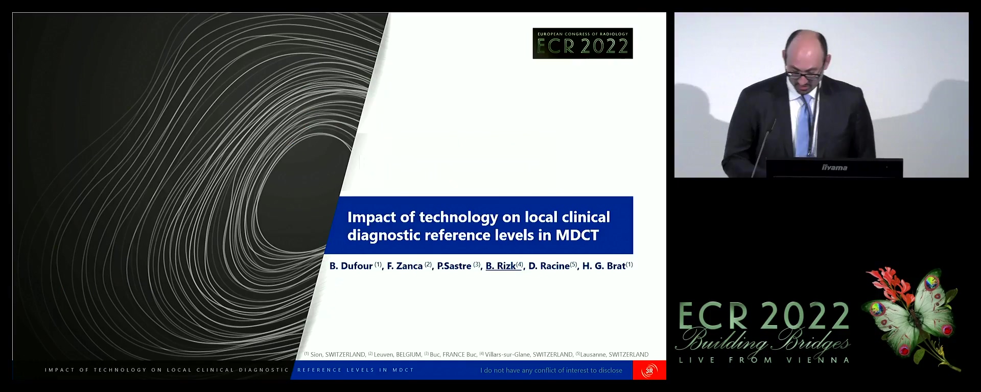 Impact of technology on local clinical dose reference levels in MDCT - Benoît Dufour, Sion / CH