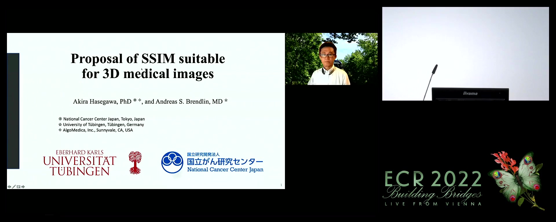 Proposal of SSIM suitable for 3D medical images - Akira Hasegawa, Chapel Hill / US
