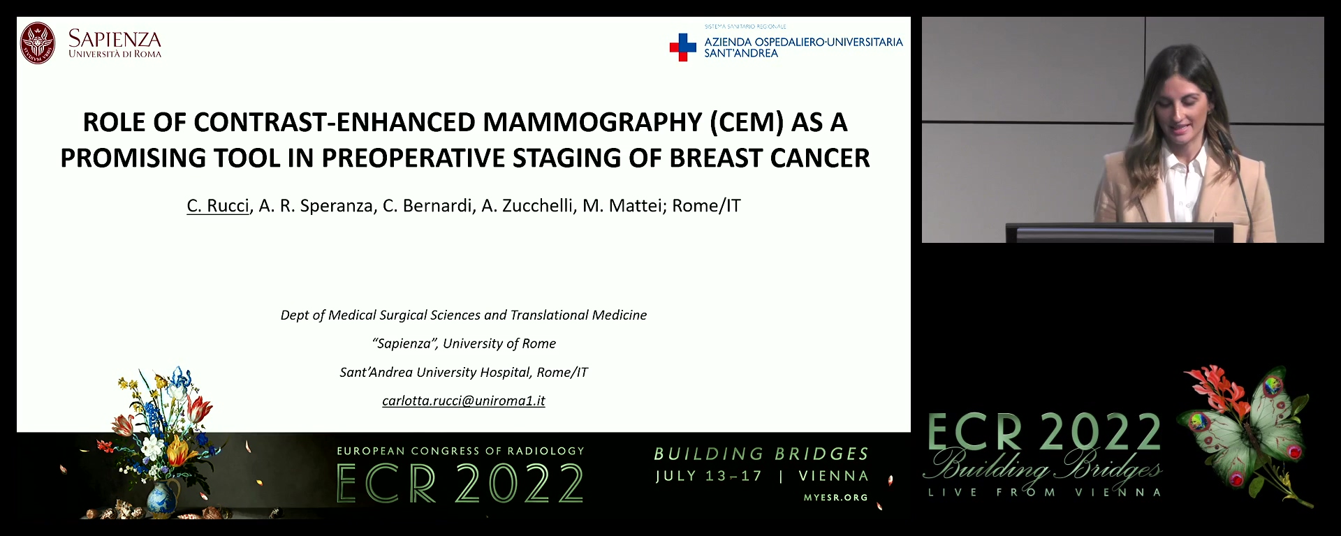 Role of contrast-enhanced mammography (CEM) as a promising tool in preoperative staging of breast cancer - Carlotta Rucci, Rome / IT