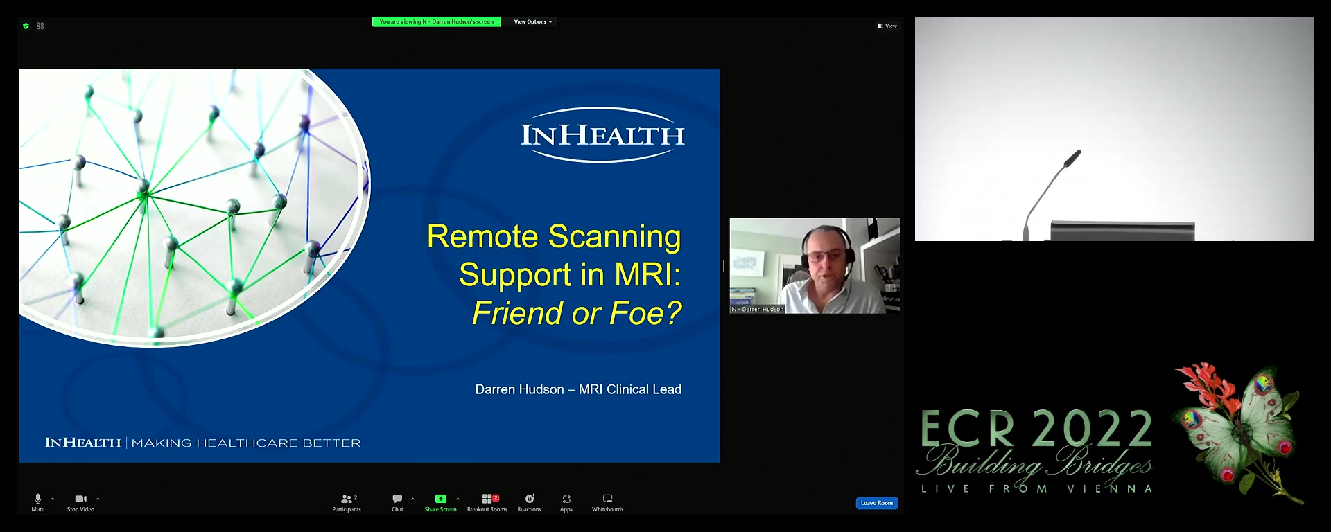 Remote scanning: the MRI: radiographers' friend or foe? - Darren Hudson, Exeter / UK