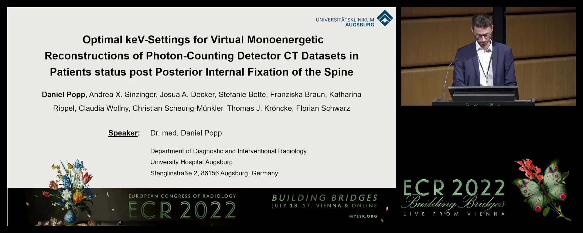 Optimal keV-settings for virtual monoenergetic reconstructions of photon-counting detector CT datasets in patients status post posterior internal fixation of the spine
