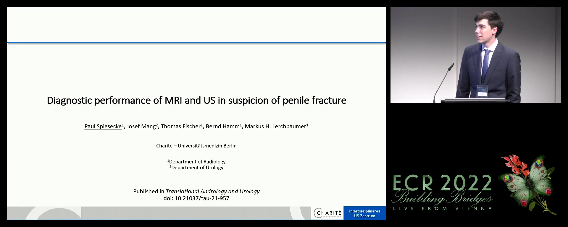 Diagnostic performance of MRI and US in suspicion of penile fracture - Paul Spiesecke, Berlin / DE