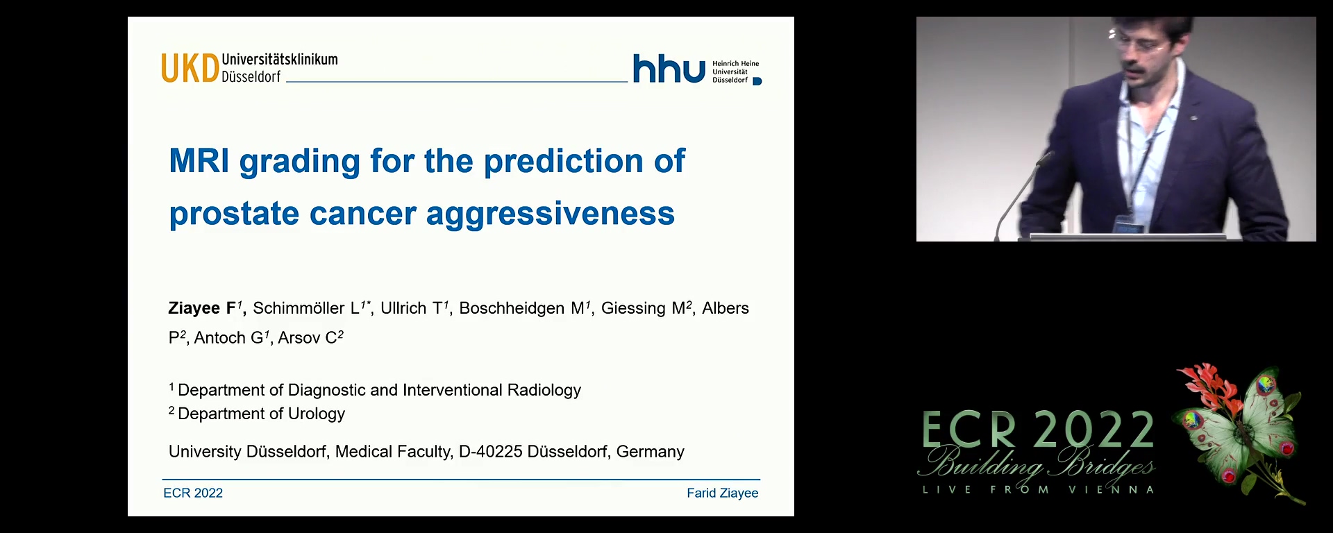 MRI grading: prediction of prostate cancer aggressiveness - Farid Ziayee, Düsseldorf / DE
