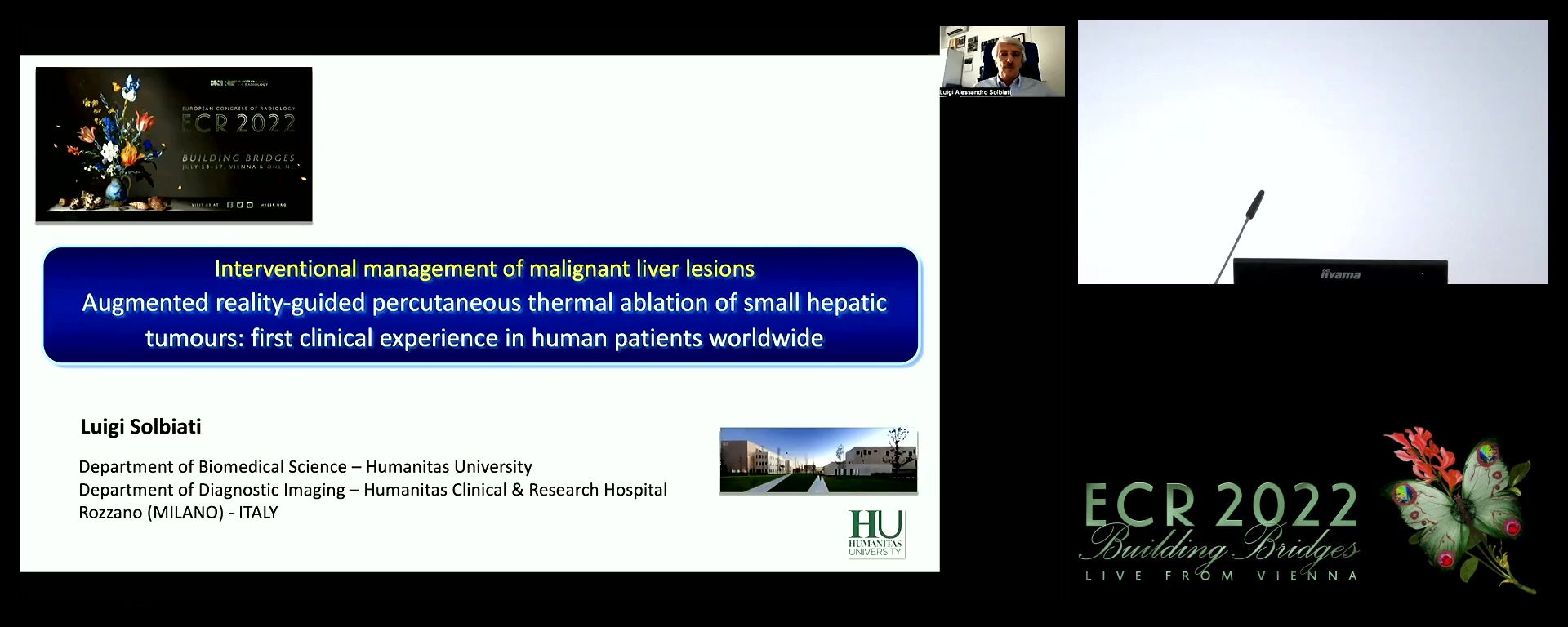 Augmented reality-guided percutaneous thermal ablation of small hepatic tumours: first clinical experience in human patients worldwide - Luigi Solbiati, Rozzano (Milano) / IT