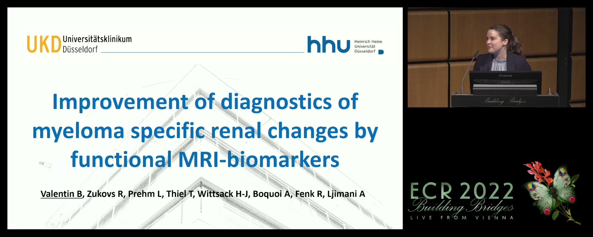 Improvement of diagnostics of myeloma specific renal changes by functional MRI-biomarkers - Birte Valentin, Düsseldorf / DE