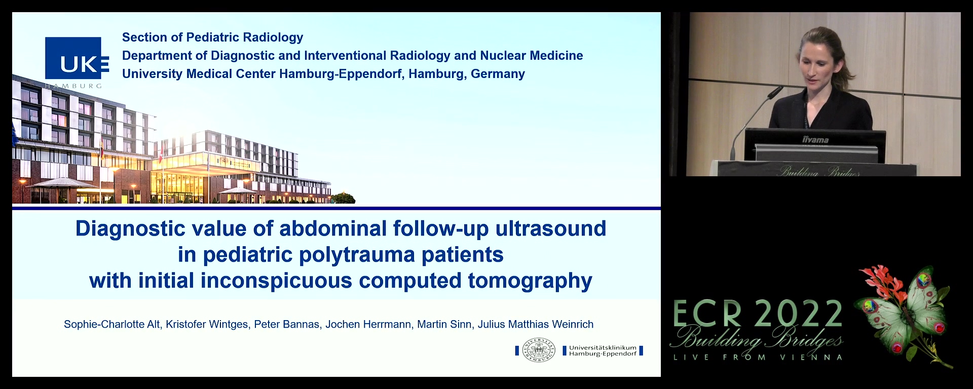 Diagnostic value of abdominal follow-up sonography in paediatric polytrauma patients with inconspicuous initial computed tomography - Sophie-Charlotte Alt, Hamburg / DE