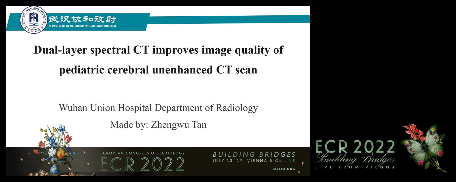 Dual-layer spectral CT improves image quality of paediatric cerebral unenhanced CT scan - Jing Wang, Wuhan / CN