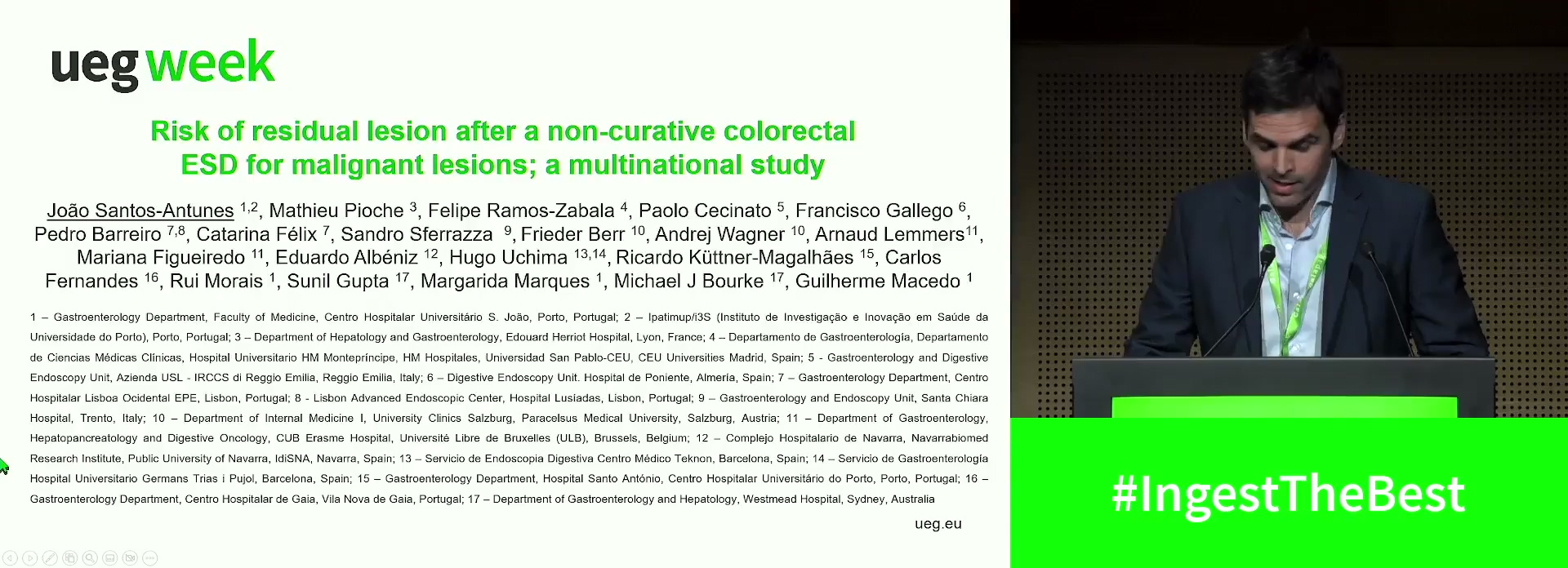 RISK OF RESIDUAL NEOPLASIA AFTER A NON-CURATIVE COLORECTAL ESD FOR MALIGNANT LESIONS; A MULTINATIONAL STUDY