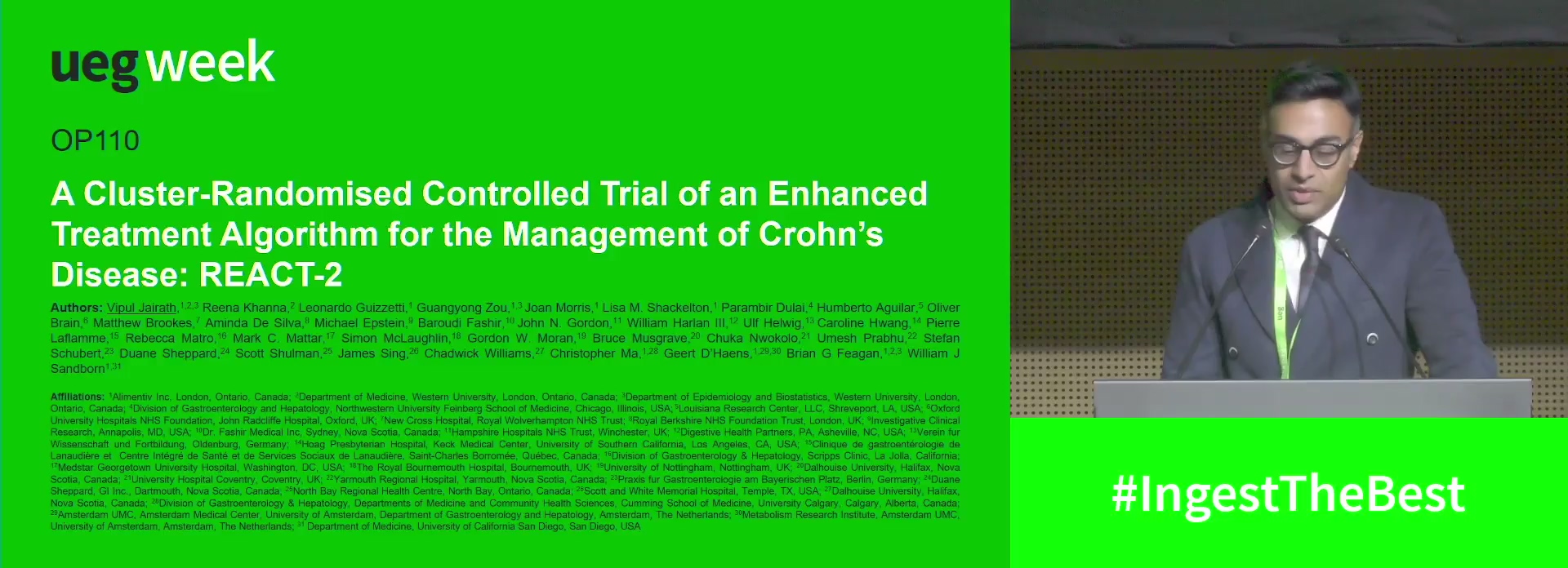 A CLUSTER-RANDOMISED CONTROLLED TRIAL OF AN ENHANCED TREATMENT ALGORITHM FOR THE MANAGEMENT OF CROHN’S DISEASE: REACT-2
