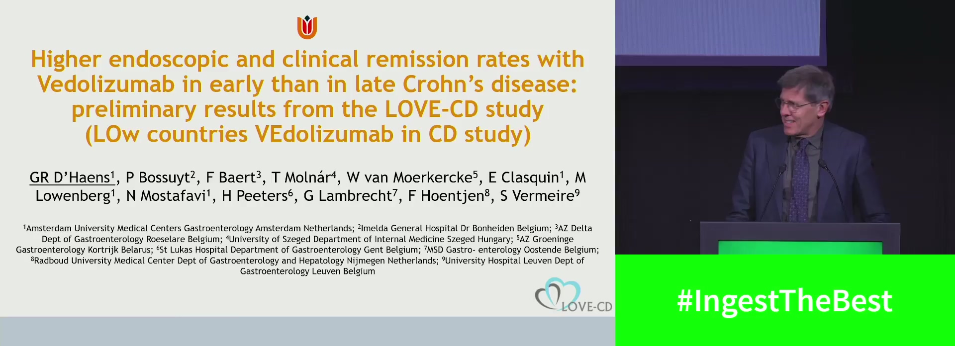HIGHER ENDOSCOPIC AND CLINICAL REMISSION RATES WITH VEDOLIZUMAB IN EARLY THAN IN LATE CROHN’S DISEASE: RESULTS FROM THE LOVE-CD STUDY (LOW COUNTRIES VEDOLIZUMAB IN CD STUDY)