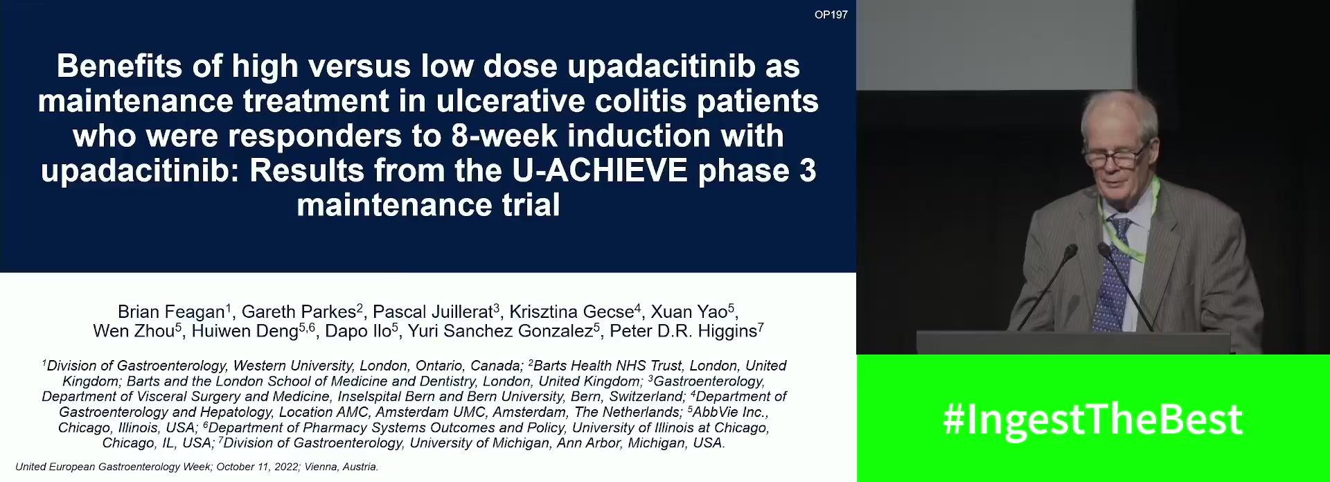 BENEFITS OF HIGH VERSUS LOW DOSE UPADACITINIB AS MAINTENANCE TREATMENT IN ULCERATIVE COLITIS PATIENTS WHO WERE RESPONDERS TO 8-WEEK INDUCTION WITH UPADACITINIB: RESULTS FROM THE U-ACHIEVE PHASE 3 MAINTENANCE TRIAL
