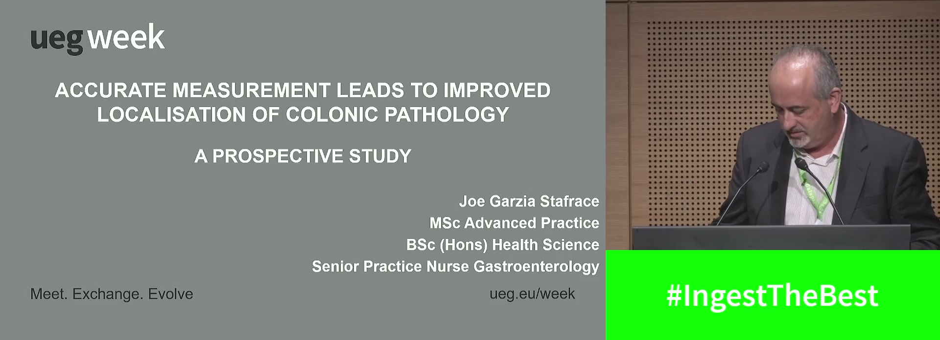 Free Paper: Accurate measurement leads to improved localisation of colonic pathology