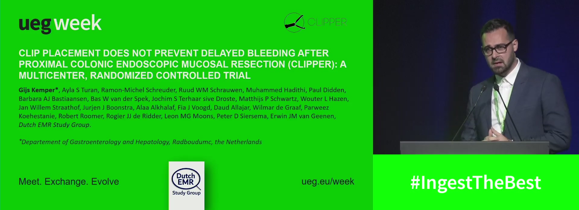 CLIP PLACEMENT DOES NOT PREVENT DELAYED BLEEDING AFTER PROXIMAL COLONIC ENDOSCOPIC MUCOSAL RESECTION (CLIPPER): A MULTICENTER, RANDOMIZED CONTROLLED TRIAL