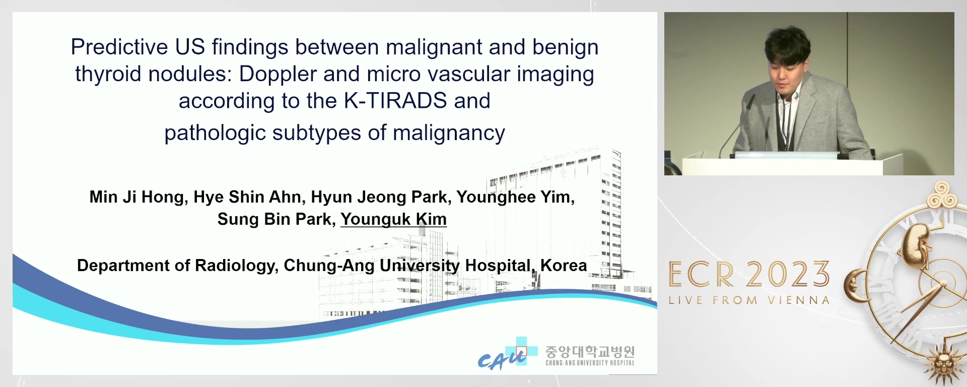 Predictive US findings between malignant and benign thyroid nodules: Doppler and microvascular imaging according to the K-TIRADS and pathological subtypes of malignancy - Younguk Kim, seoul / KR