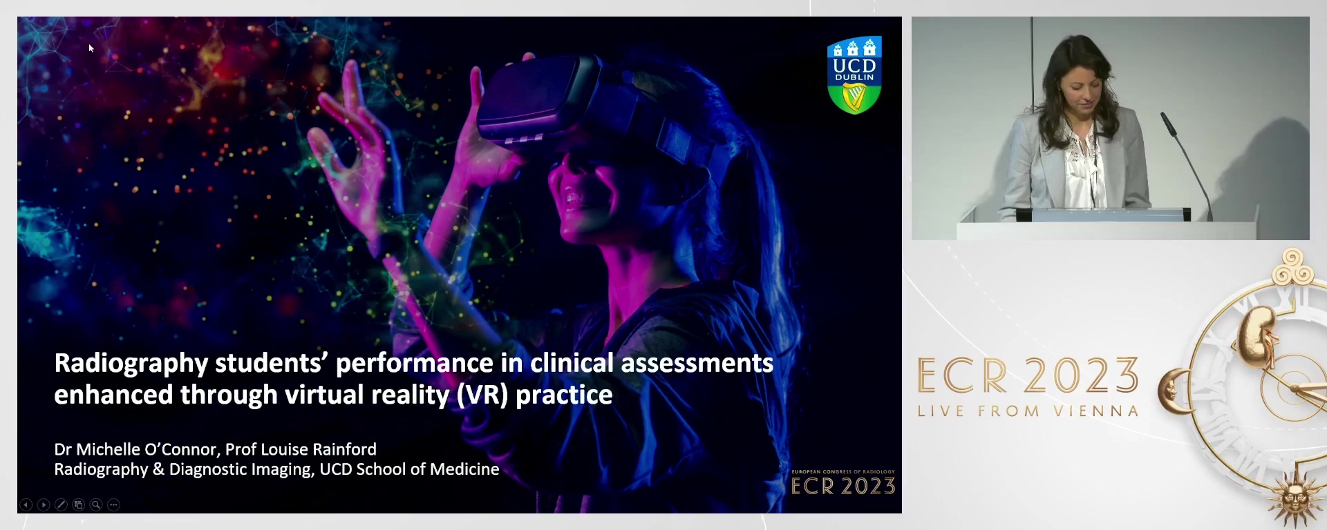 Radiography students' performance in clinical assessments enhanced through virtual reality (VR) practice - Michelle O'Connor, Dublin / IE