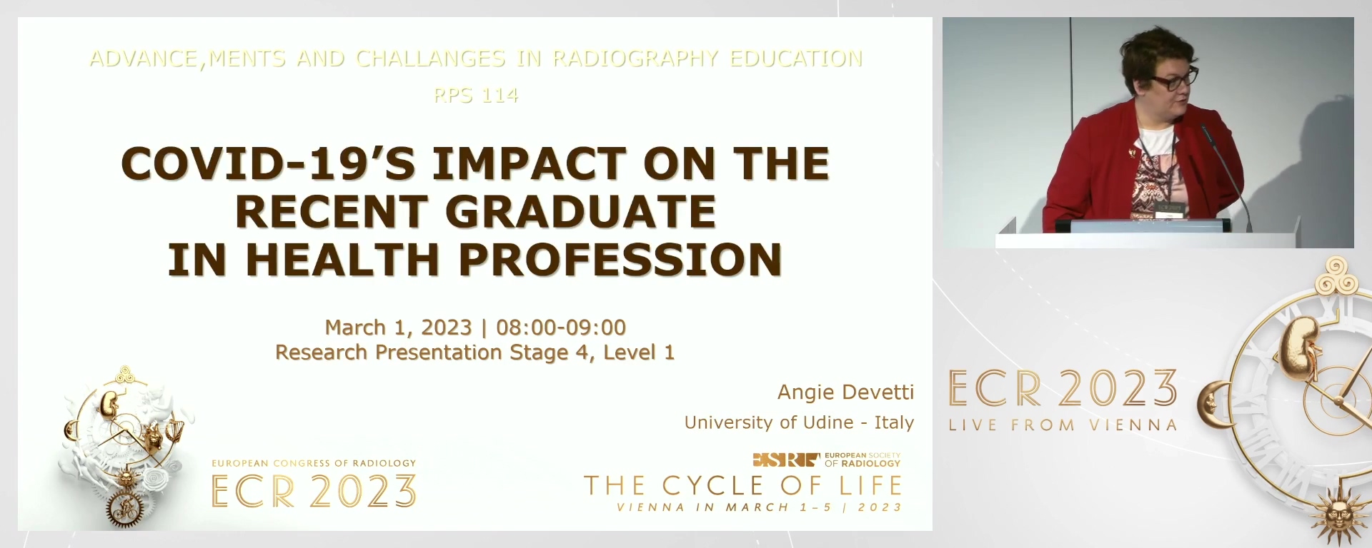 COVID-19's impact on the recent graduate in health professions - Angie  Devetti, Udine / IT