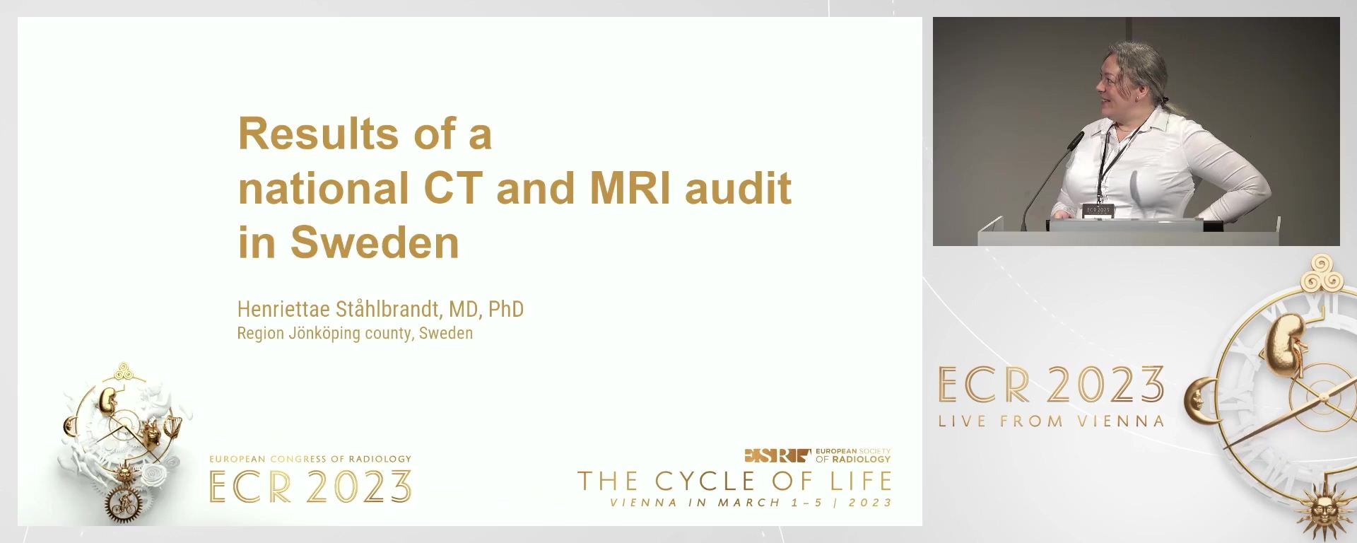 Results of the national CT and MRI audit in Sweden - Henrietta  Stahlbrandt, Eksjo / SE