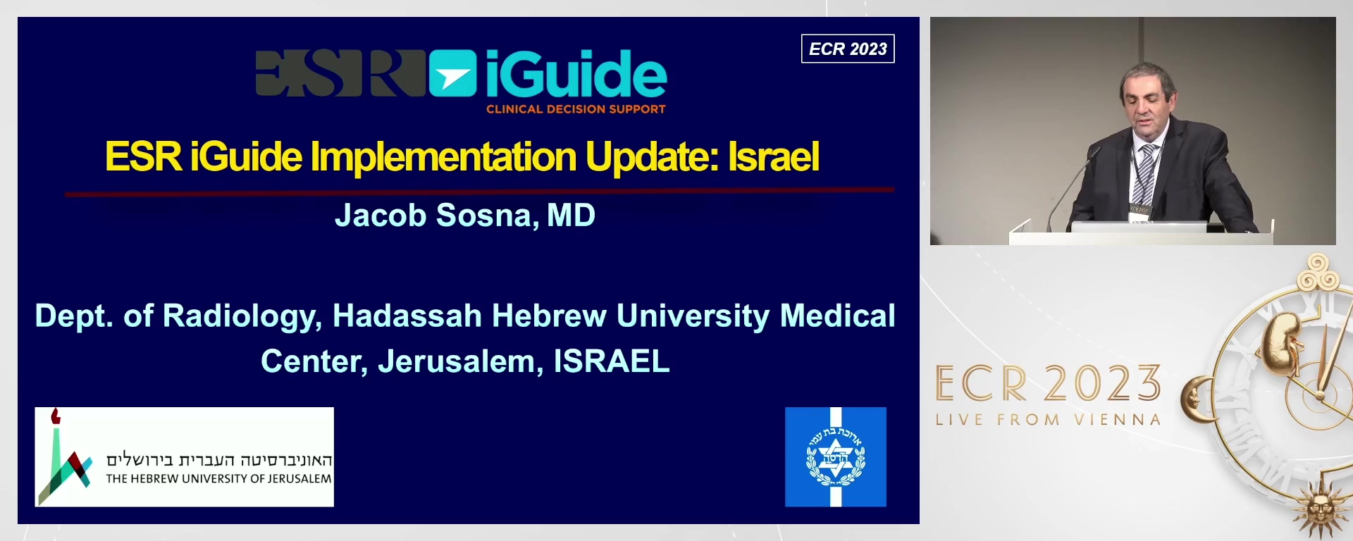 ESR iGuide implementation update: Israel - Jacob  Sosna, Jerusalem / IL