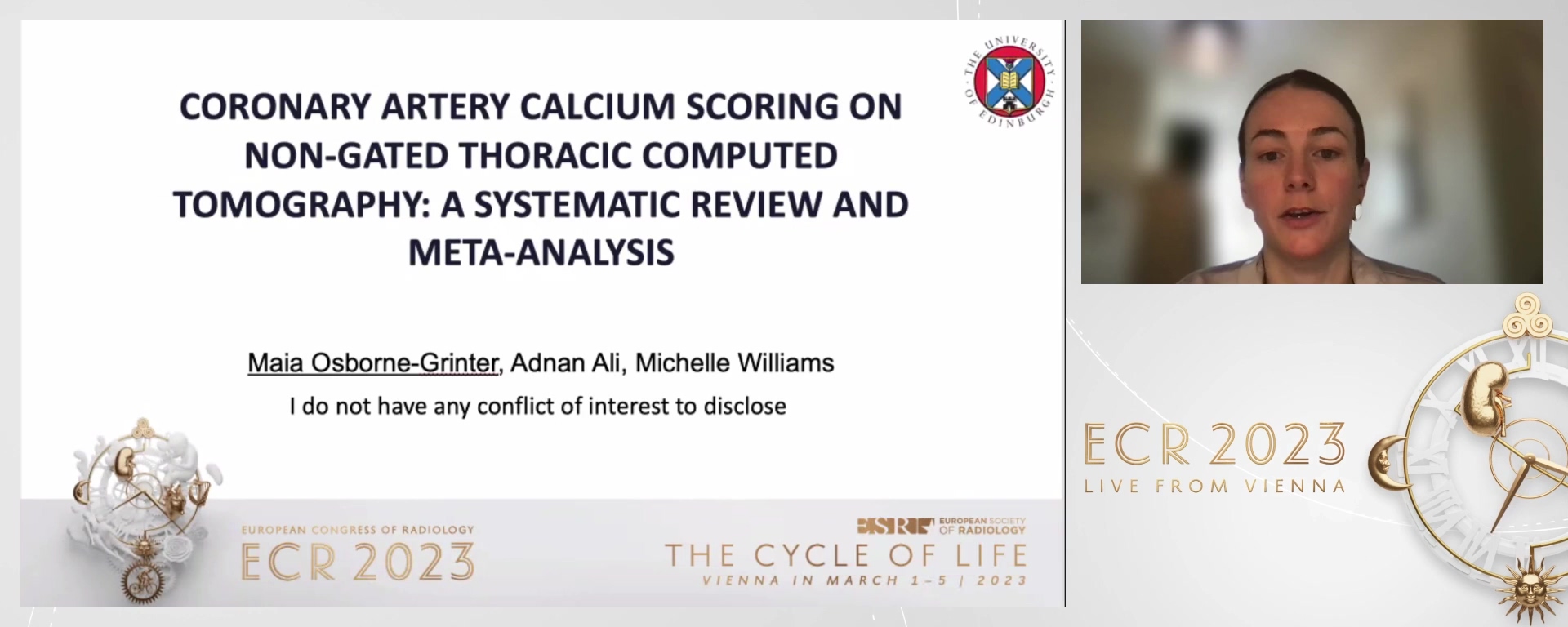 Coronary artery calcium scoring on non-gated thoracic computed tomography: a systematic review and meta-analysis - Maia  Osborne-Grinter, Bristol / UK