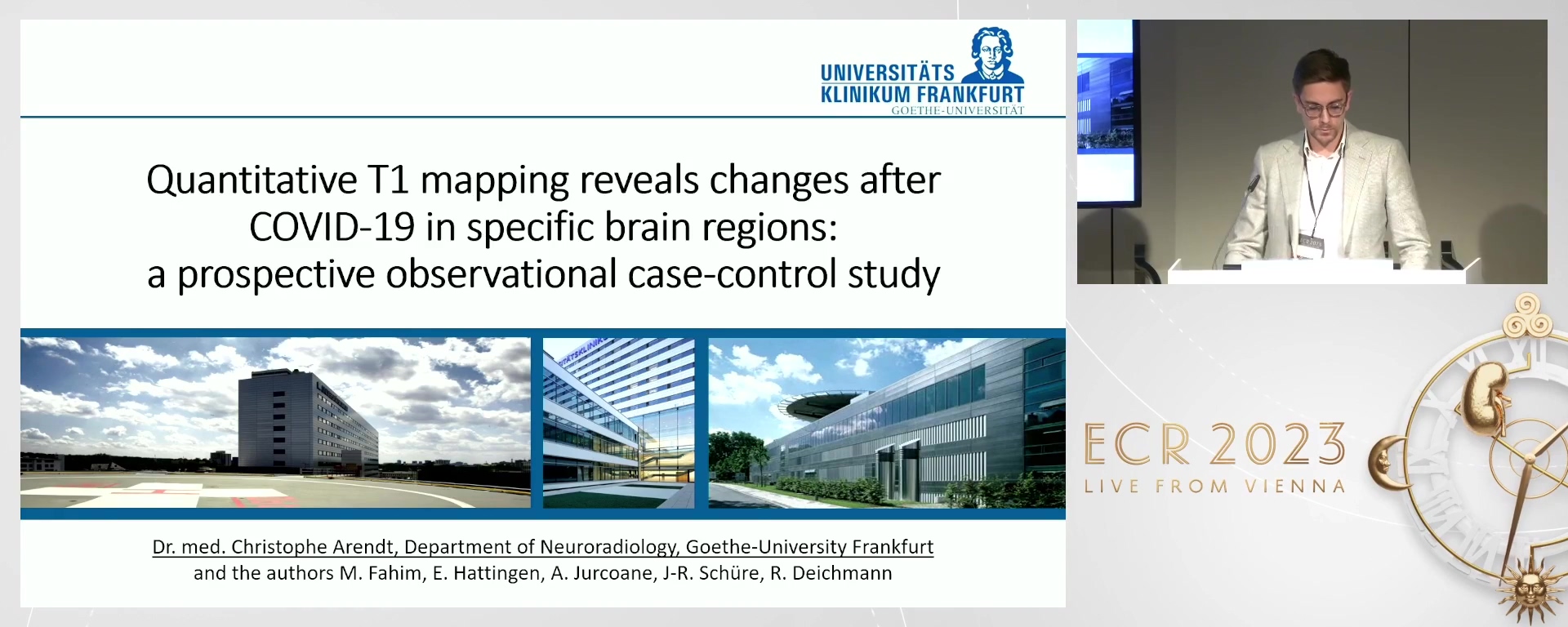 Quantitative T1 mapping reveals changes after COVID-19 in specific brain regions: a prospective observational case-control study