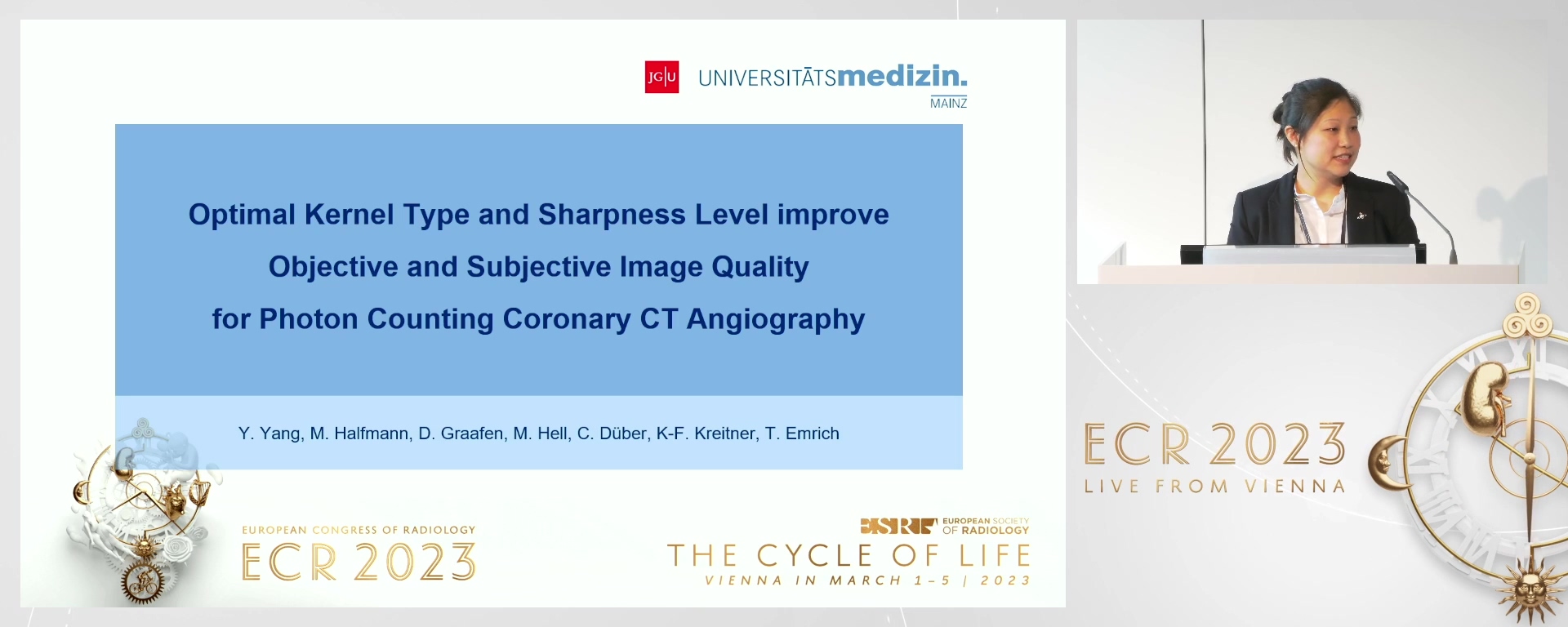 Optimal kernel type and sharpness level improve objective and subjective image quality for photon counting coronary CT angiography