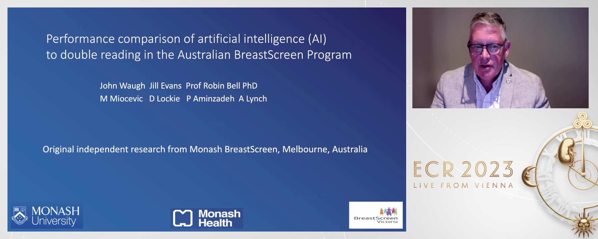 Performance comparison of artificial intelligence (AI) to double reading in the Australian BreastScreen Program